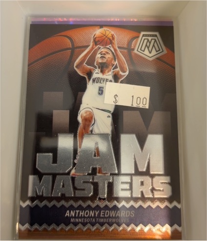 2023-24 Panini Mosaic #17 Anthony Edwards Jam Masters — front