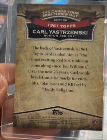 2010 Topps The Cards Your Mom Threw Out #CMT126 Carl Yastrzemski — front
