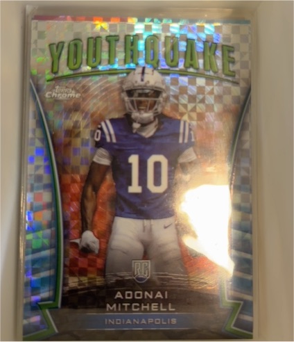 2024 Topps Chrome #Y-15 Adonai Mitchell Youthquake — front