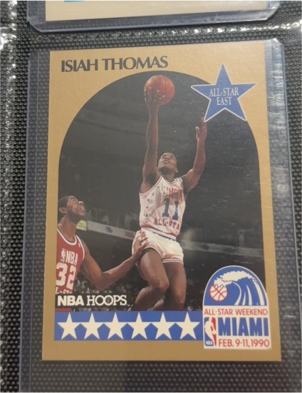 1990-91 NBA Hoops #11 Isiah Thomas — front