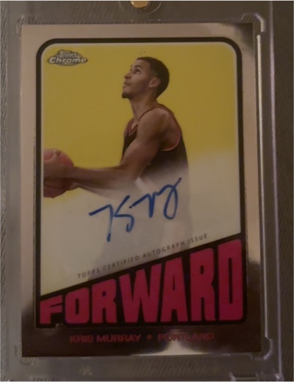 2023-24 Topps Chrome #TA-KM Kris Murray 1972 Topps Autographs — front