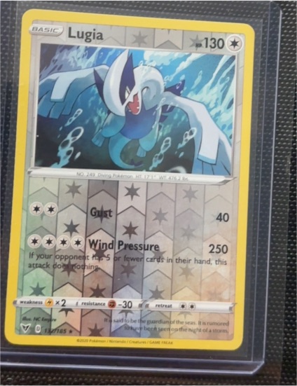 2020 Pokémon Sword & Shield Vivid Voltage #132 Lugia — front