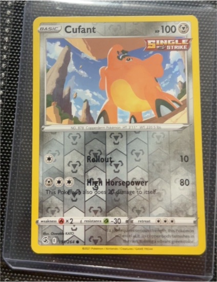 2021 Pokémon Fusion Strike #191 Cufant — front