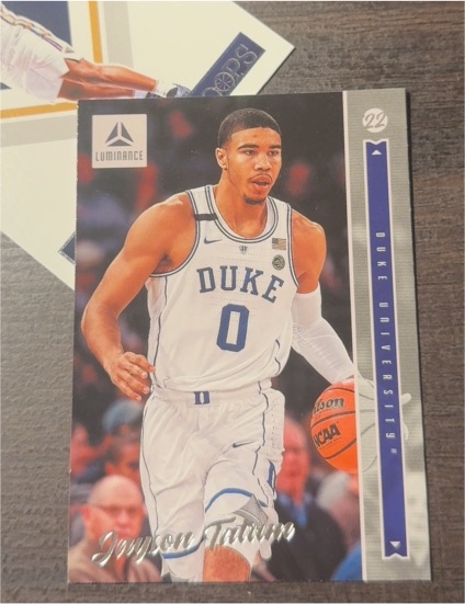 2022 Panini Chronicles Draft Picks Luminance #24 Jayson Tatum — front