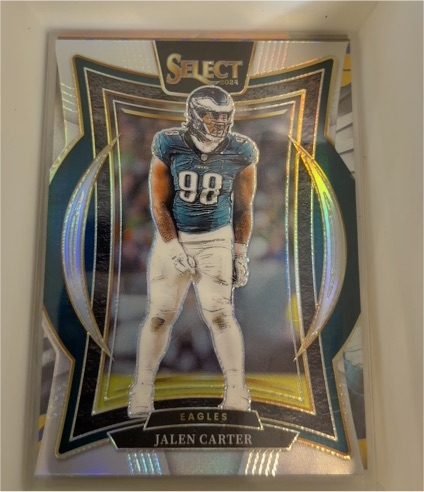 2024 Panini Select #65 Jalen Carter Concourse Die Cut — front