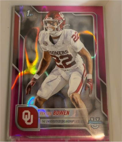 2025 Bowman University Chrome #111 Peyton Bowen — front