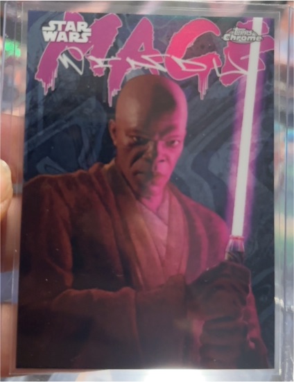 2025 Topps Chrome Galactic Graffiti #GG-13 Mace Windu — front