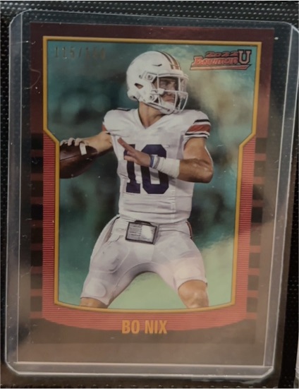2022 Bowman University #2KB-7 Bo Nix — front