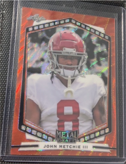 2022 Leaf Metal Draft #P-JM1 John Metchie III — front
