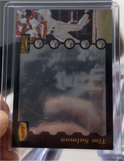 1996 Pinnacle Denny's Holograms #16 Tim Salmon — front