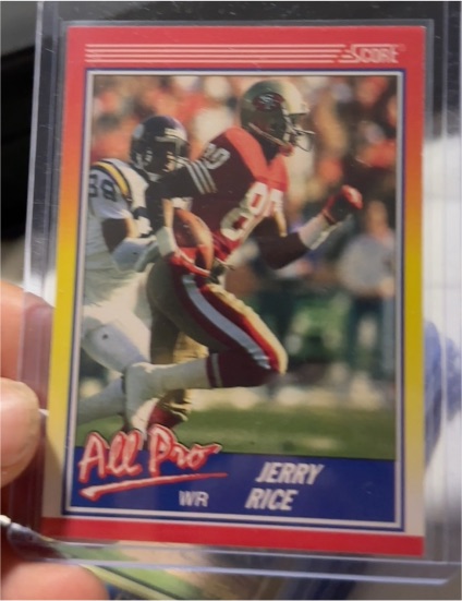 1990 Score #590 Jerry Rice All Pro — front