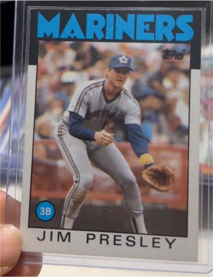 1986 Topps #598 Jim Presley — front