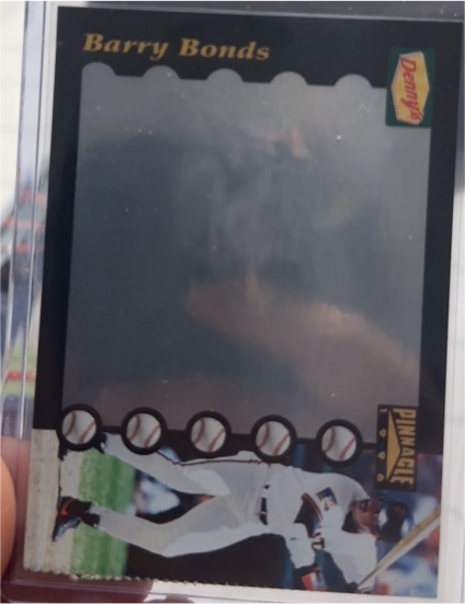 1996 Pinnacle Denny's Holograms #8 Barry Bonds — front