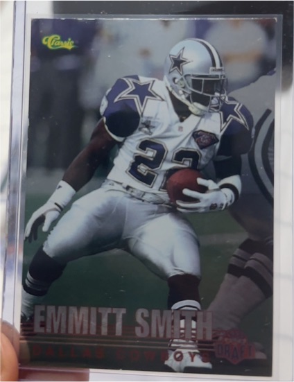 1995 Classic NFL Rookies #110 Emmitt Smith Dallas Cowboys — front