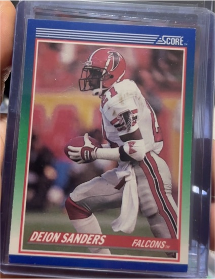 1990 Score #95 Deion Sanders — front