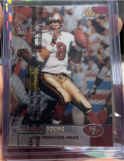 1999 Topps Finest #40 Steve Young — front