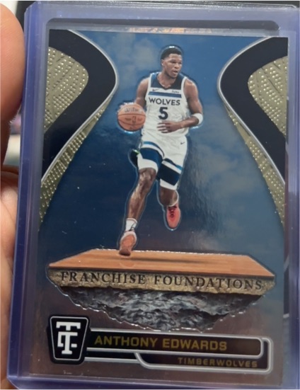 2024-25 Panini Totally Certified #4 Anthony Edwards Franchise Foundations — front