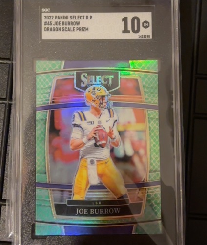 2022 Panini Select Draft Picks #45 Joe Burrow — front