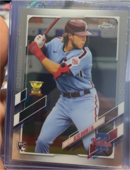 2021 Topps Chrome #119 Alec Bohm Rookie Card — front