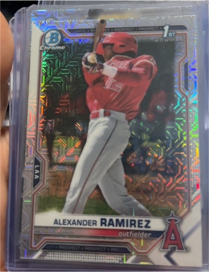 2021 Bowman Chrome #BCP-145 Alexander Ramirez — front