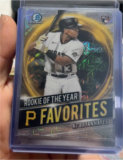2021 Bowman Chrome #RRY-KH Ke'Bryan Hayes Rookie of the Year Favorites Mojo — front