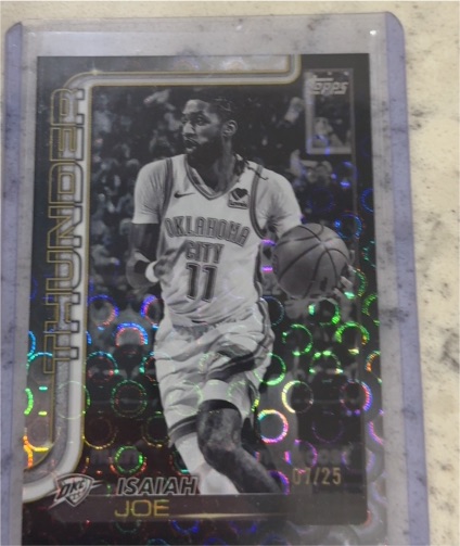 2025-26 Topps Black Friday Blackout #121 Isaiah Joe — front