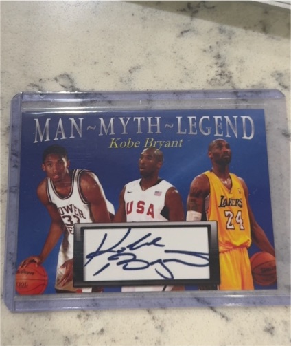 Man Myth Legend Kobe Bryant — front