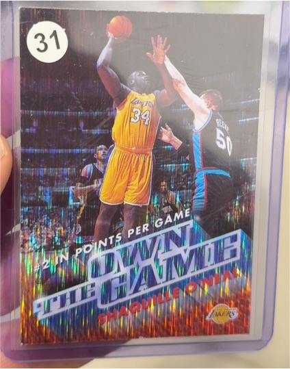 1999 Topps Own the Game #OTG2 Shaquille O'Neal — front