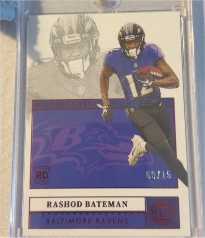 2021 Panini Encased #115 Rashod Bateman — front