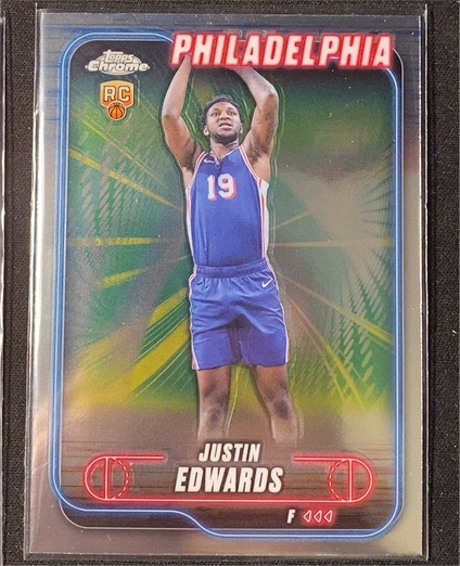 2024-25 Topps Chrome #161 Justin Edwards — front