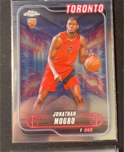 2024-25 Topps Chrome #194 Jonathan Mogbo Rookie — front