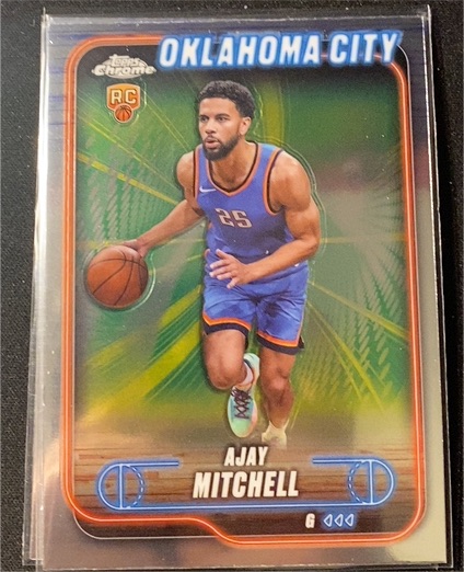 2024-25 Topps Chrome #132 Ajay Mitchell — front