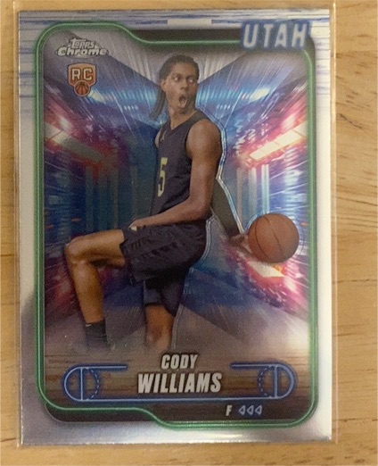 2024-25 Topps Chrome #160 Cody Williams — front