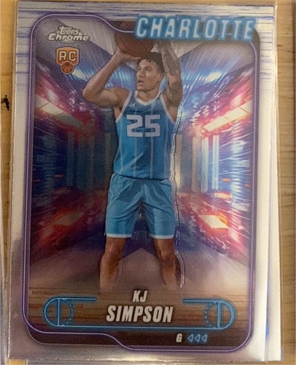 2024-25 Topps Chrome #102 KJ Simpson — front
