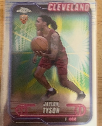 2024-25 Topps Chrome #168 Jaylon Tyson — front