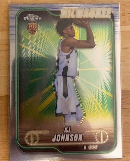 2024-25 Topps Chrome #145 AJ Johnson — front