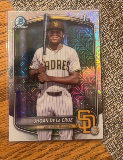 2025 Bowman Chrome #BCP-223 Jhoan De La Cruz — front