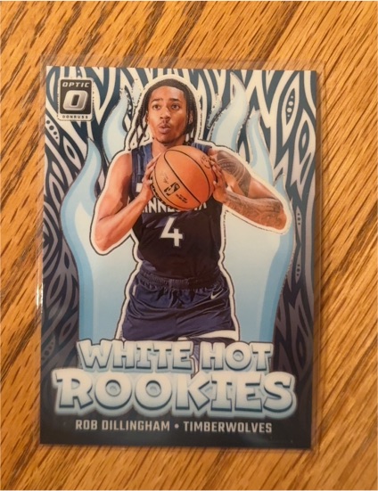 2024-25 Panini Donruss Optic #8 Rob Dillingham White Hot Rookies — front