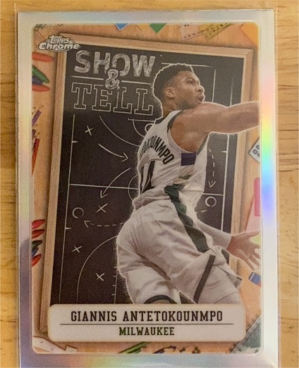 2024-25 Topps Chrome Show and Tell #ST-3 Giannis Antetokounmpo — front