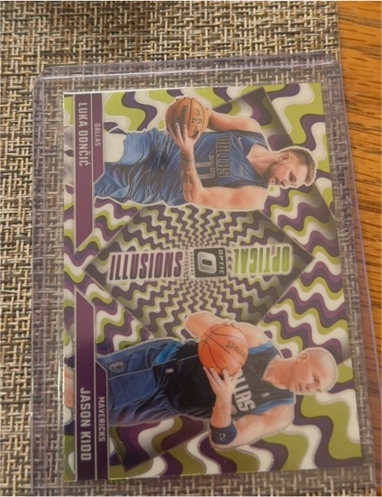 2024-25 Panini Donruss Optic #1 Luka Doncic/Jason Kidd Optical Illusions — front