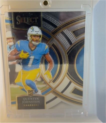 2023 Panini Select Premier Level #196 Quentin Johnston — front