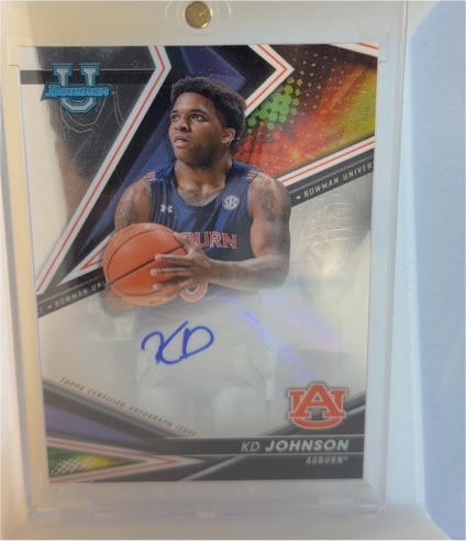 2022-23 Bowman University Best #BOA-KJ KD Johnson — front