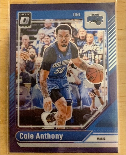 2024-25 Donruss Optic #95 Cole Anthony — front