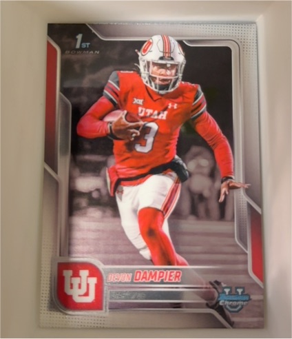 2025 Bowman University Chrome #3 Devon Dampier — front
