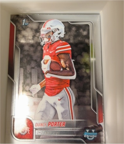 2025 Bowman University Chrome #95 Quincy Porter — front