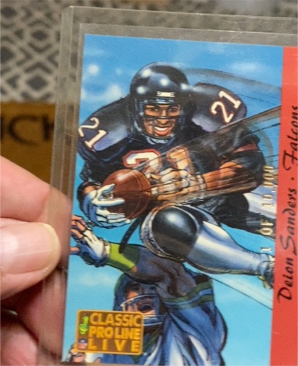1994 Pro Line Live #404 Darian Sanders Falcons — front
