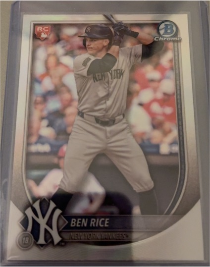 2025 Bowman Chrome #85 Ben Rice — front