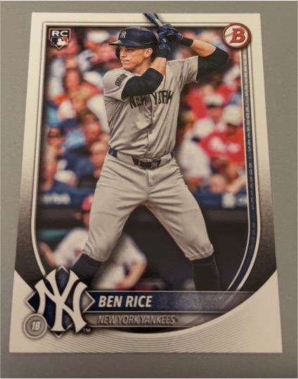 2025 Bowman #85 Ben Rice — front