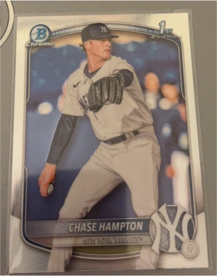 2025 Bowman Chrome #BCP-57 Chase Hampton — front