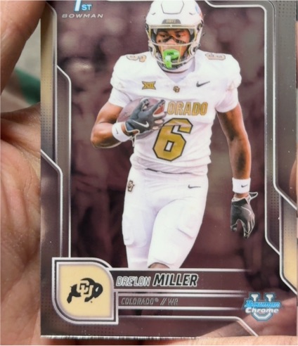 2025 Bowman Chrome University #103 Drelon Miller — front